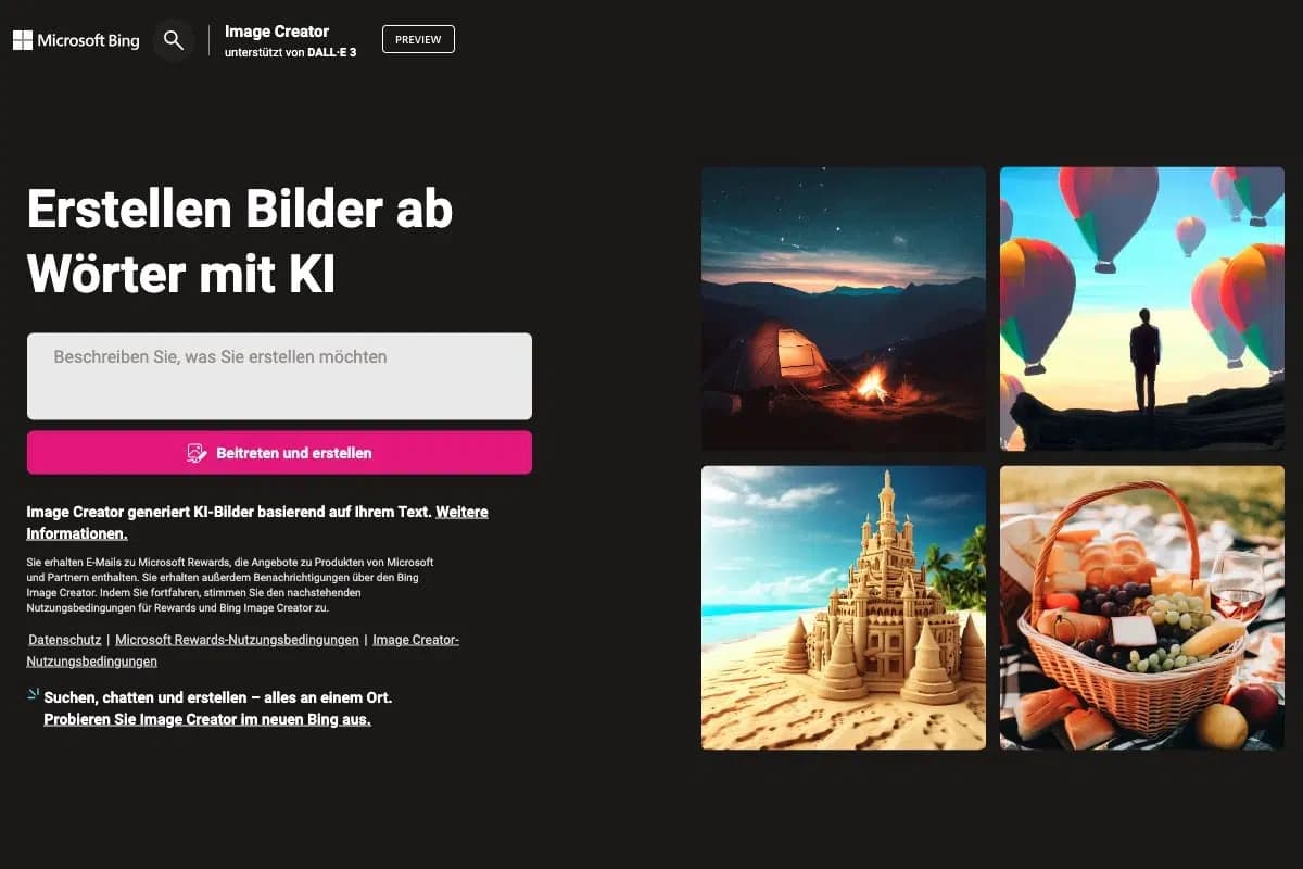 Microsoft Bing Image Creator