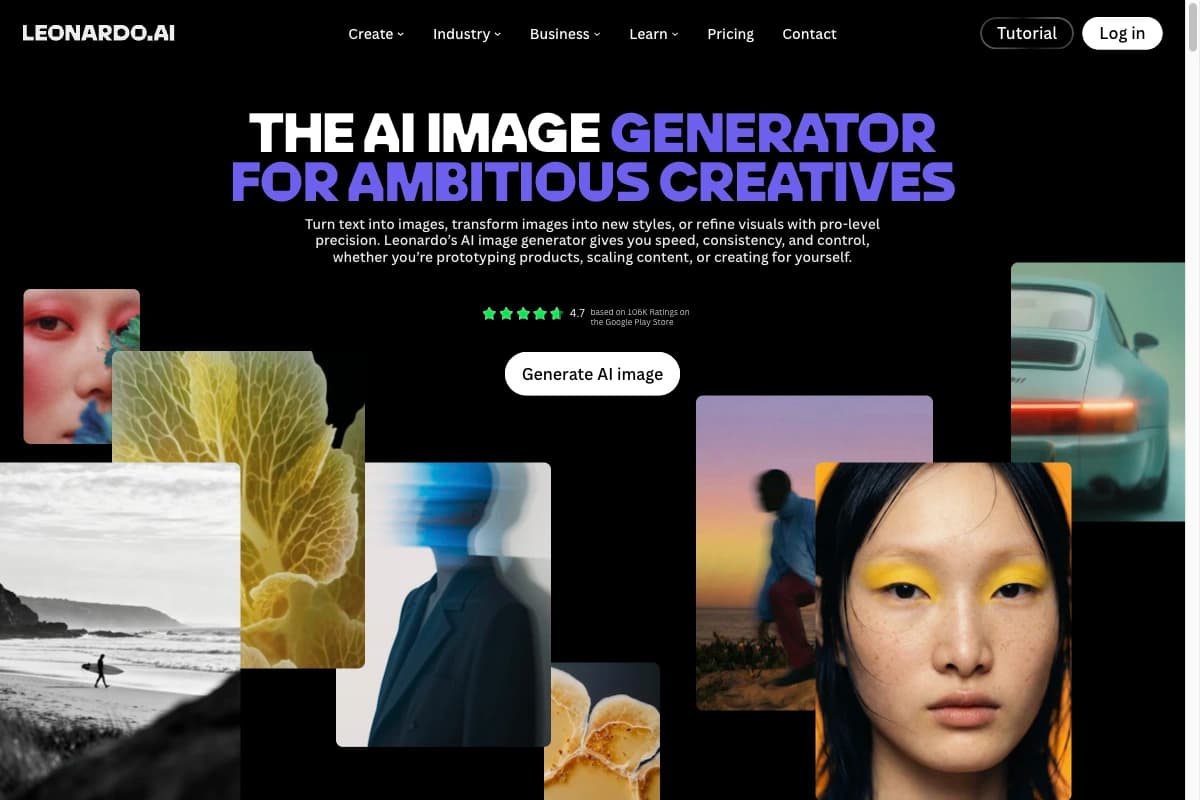 Leonardo.Ai image generator with examples and generator access