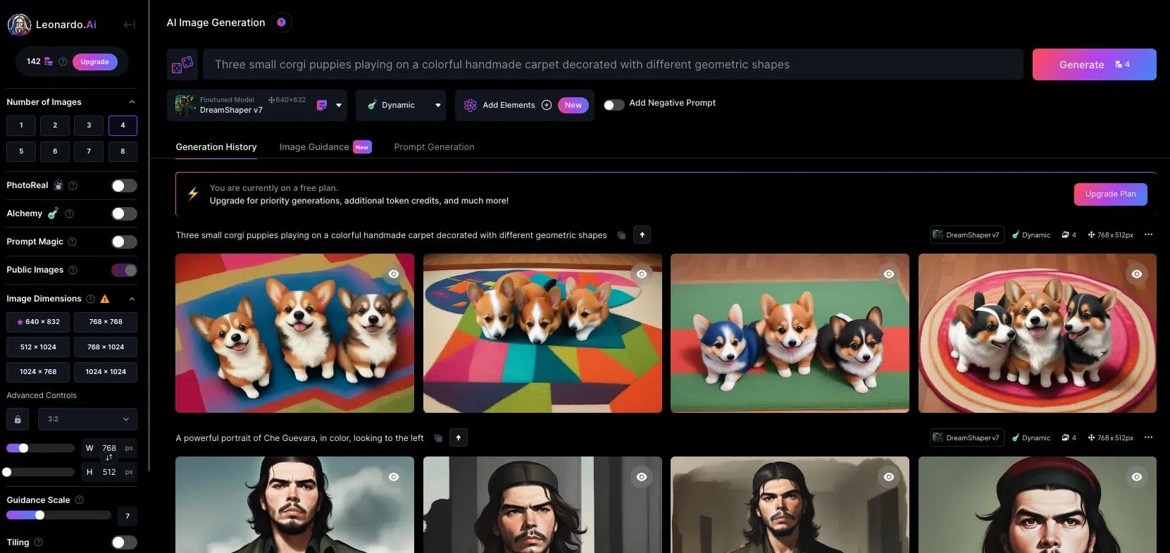 Leonardo.ai Image Generator Interface