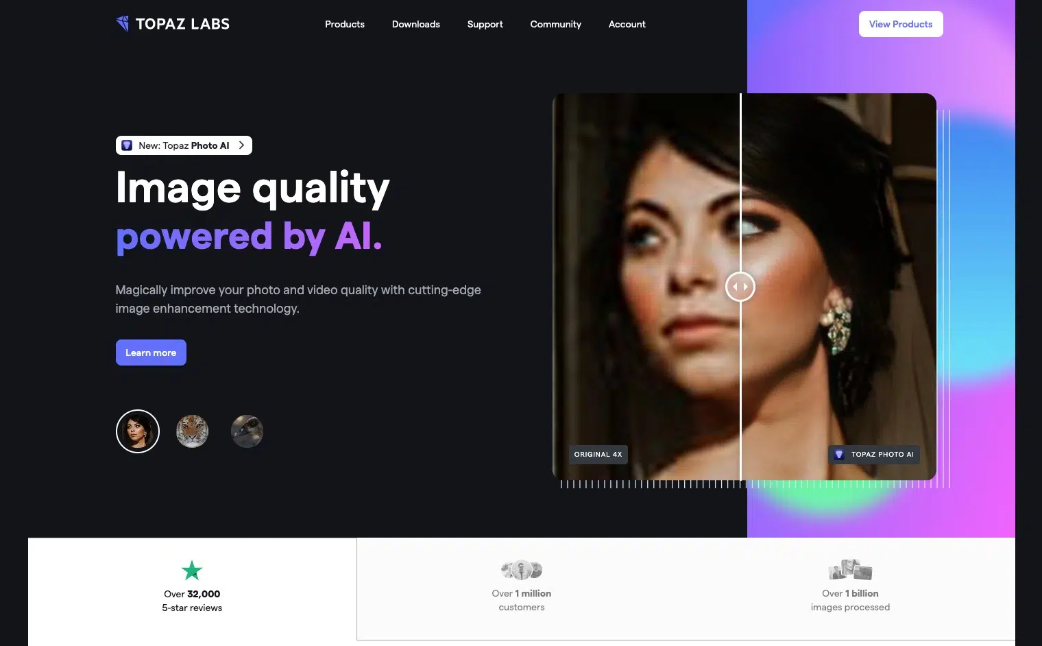 Topaz Labs interface