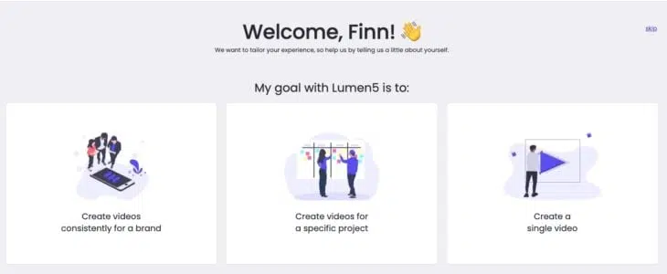 Lumen5 getting started